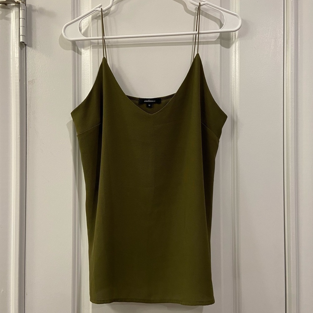 Ambiance V neck side slit Camisole - M